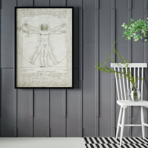 Leonardo da Vinci's Vitruvian Man Poster
