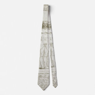 Leonardo da Vinci's Vitruvian Man Tie
