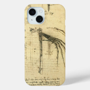 Leonardo da Vinci's Wing on Flying Machine Sketch iPhone 15 Case