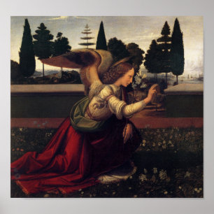 Leonardo DaVinci Annunciation Angel print
