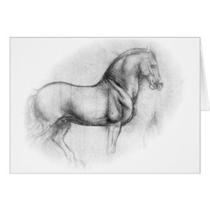 Leonardo DaVinci Horse card