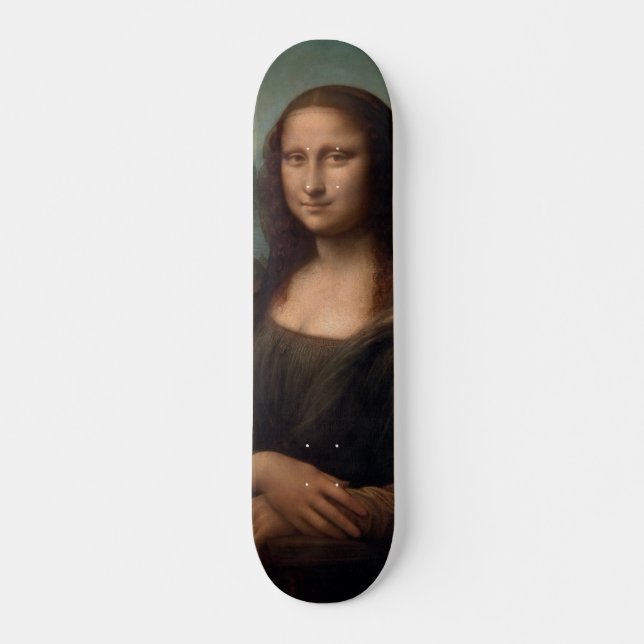 leonardo davinci- mona lisa skateboard (Front)