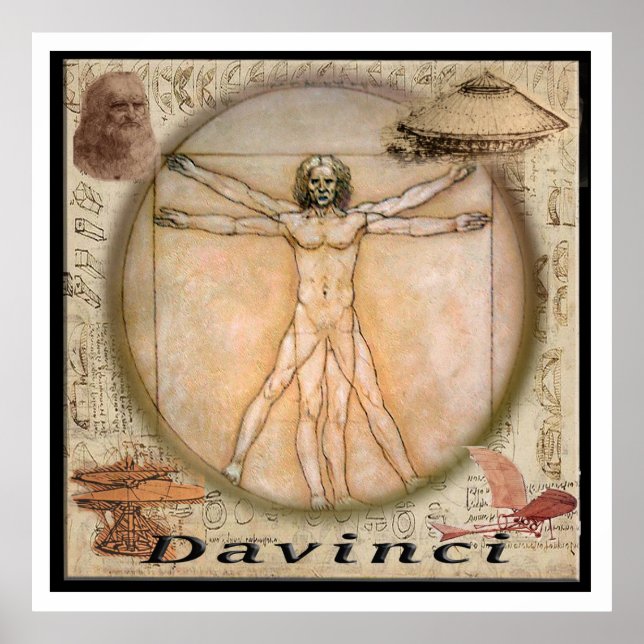 Leonardo Davinci poster (Front)