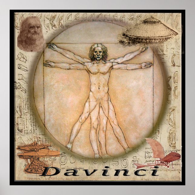 Leonardo Davinci poster (Front)