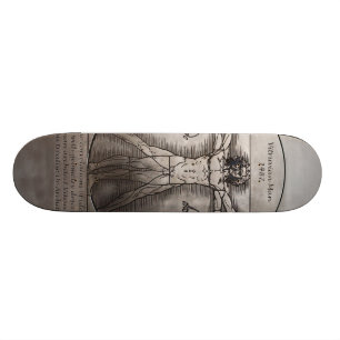 Leonardo daVinci's Vitruvian Man Skateboard