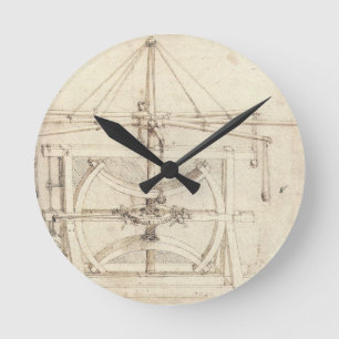 Leonardo Invention Round Clock