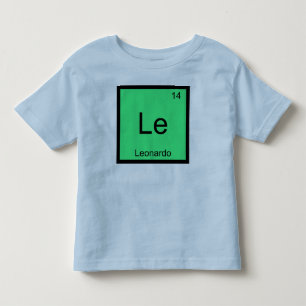 Leonardo Name Chemistry Element Periodic Table Toddler T-Shirt