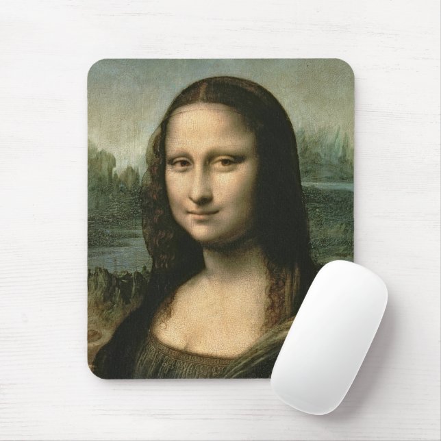 Leonardo Vinci | Mona Lisa, c.1503-6 Mouse Pad (With Mouse)