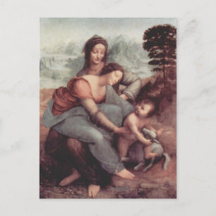 Leonardo Vinci- The Virgin and Child with St. Anne Postcard