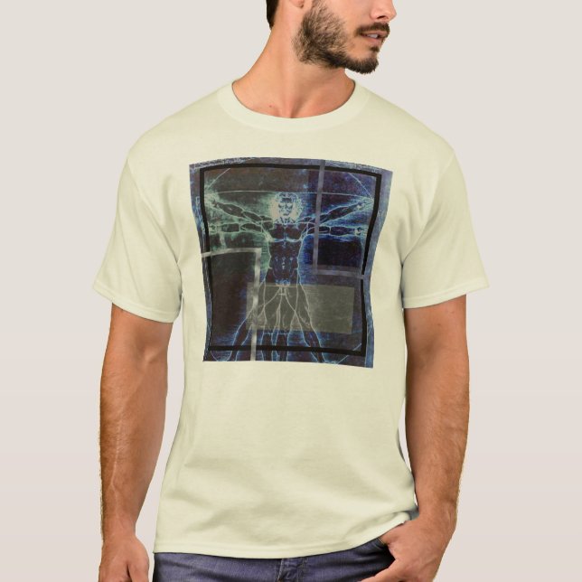 Leonardo's Vitruvian Man T-Shirt (Front)