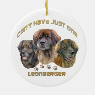 Leonberger Can't Have Just One Christmas Ornament