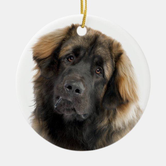Leonberger Ceramic Ornament (Front)