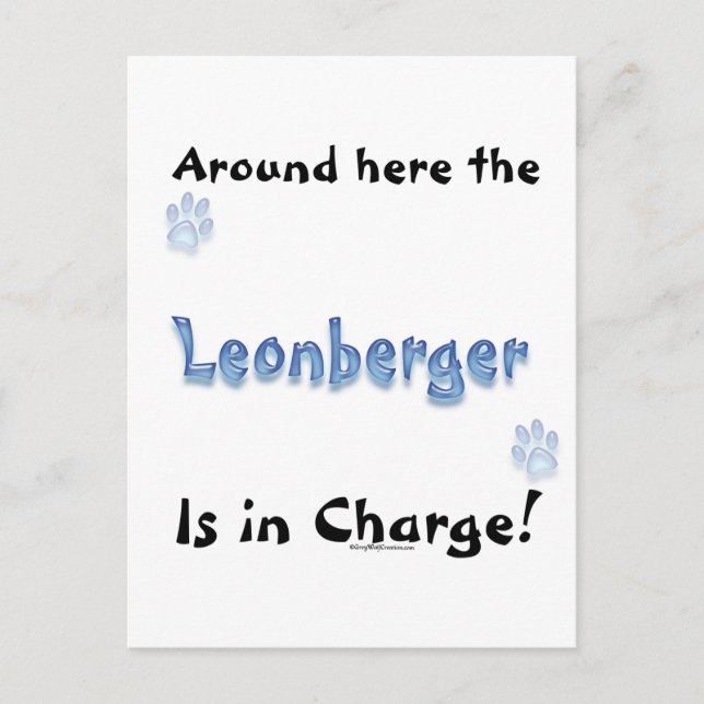 Leonberger Charge Postcard (Front)