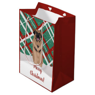 Leonberger Christmas Medium Gift Bag