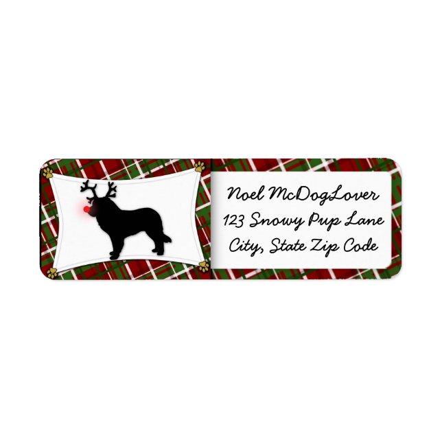 Leonberger Christmas Return Address Label (Front)