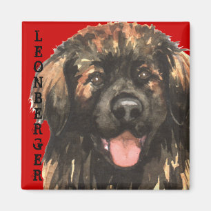 Leonberger Colour Block Magnet