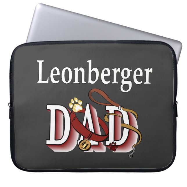 Leonberger Dad Laptop Sleeve (Front)