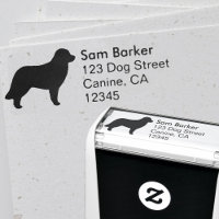 Leonberger Dog Breed Silhouette Return Address