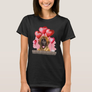Leonberger Dog Happy Valentines Day Pet Dog Lover T-Shirt