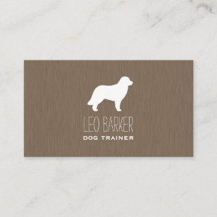 Leonberger Dog Silhouette Business Card