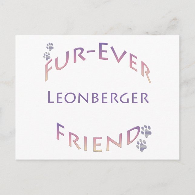 Leonberger Furever Postcard (Front)