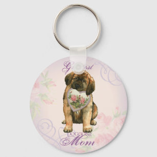 Leonberger Heart Mum Key Ring