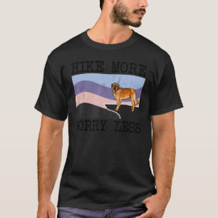 Leonberger Hike More Worry Less Graphic Hiking T-Shirt