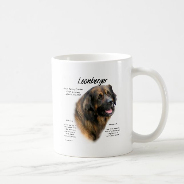 Leonberger History Design Coffee Mug (Right)