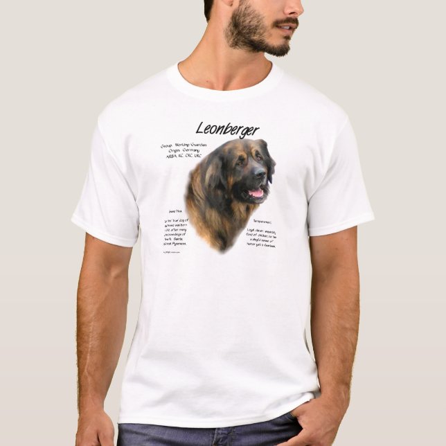 Leonberger History Design T-Shirt (Front)