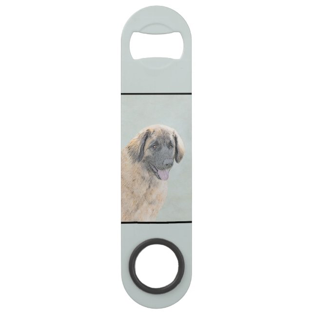 Leonberger Painting - Cute Original Dog Art (Back)