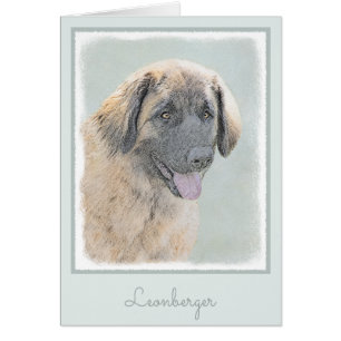 Leonberger Painting - Cute Original Dog Art