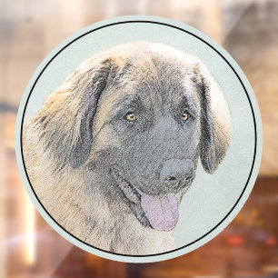 Leonberger Painting - Cute Original Dog Art