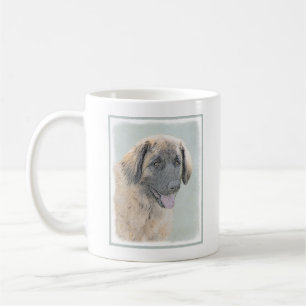 Leonberger Painting - Cute Original Dog Art Coffee Mug