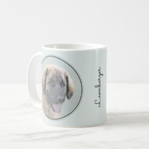 Leonberger Painting - Cute Original Dog Art Coffee Mug