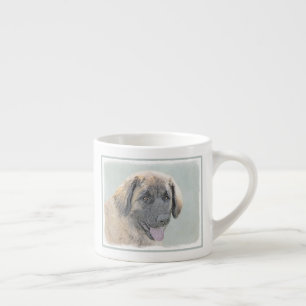 Leonberger Painting - Cute Original Dog Art Espresso Cup