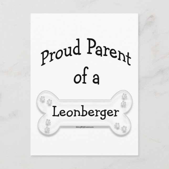 Leonberger Proud Parent Postcard (Front)