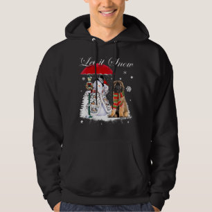 Leonberger Santa Dog Christmas Snowman Xmas Pajama Hoodie