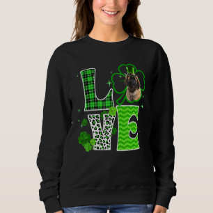 Leonberger Shamrock Lucky C Irish St Patricks Day Sweatshirt