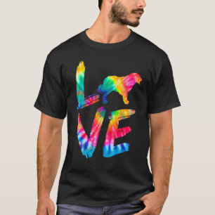 Leonberger Tie Dye Love Dog Mom Dad T-Shirt