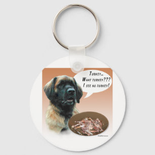 Leonberger Turkey Key Ring