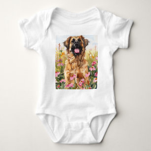 Leonberger Watercolor Baby Bodysuit