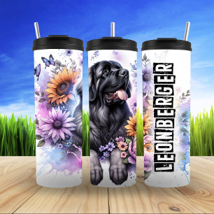 Leonberger's Floral Majesty Thermal Tumbler