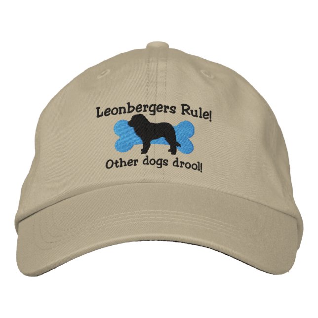 Leonbergers Rule Embroidered Hat (Front)