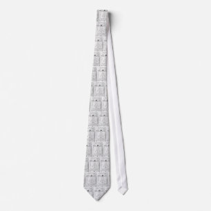 Leondardo Da Vinci Proportion Man Tie