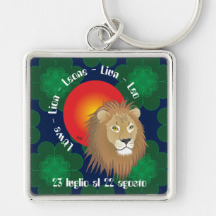 Leone 23 luglio al 22 agosto Portachiavi Key Ring