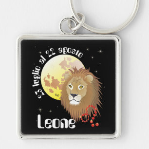 Leone 23 luglio al 22 agosto Portachiavi Key Ring