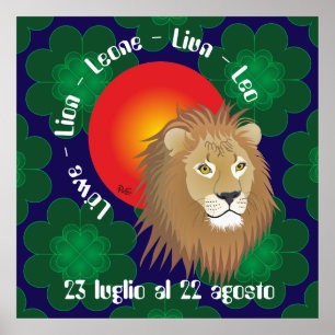 Leone 23 luglio al 22 agosto Poster