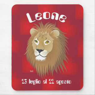 Leone 23 luglio al 22 agosto tappetini on mouse pad