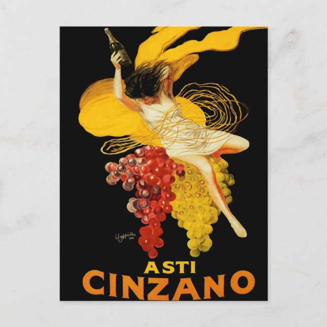 Leonetto Cappiello Cinzano Cocktail Advertising Postcard (Front)