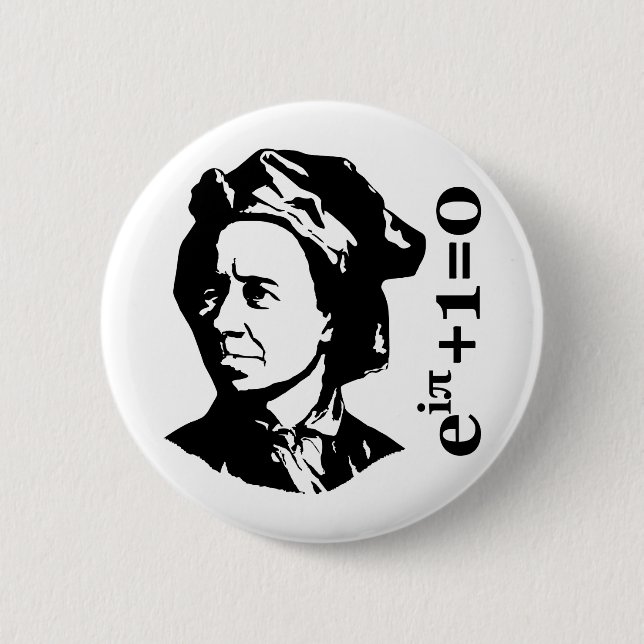Leonhard Euler 6 Cm Round Badge (Front)